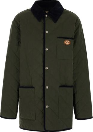 Valentino Garavani Stijlvolle Jassen voor Mannen - Heren - Zomerjassen - Groen - M - Polyester - Jassen