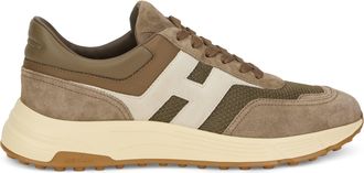 Hogan Mens Trainers High-Sole Beige Polyamide Sneaker