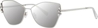 Vera Wang Dolores Silver Womens Sunglasses Silver Size 59