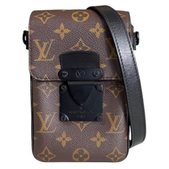 Louis Vuitton Monogram Macassar Black Brown Shoulder Bag (Pre-Owned)
