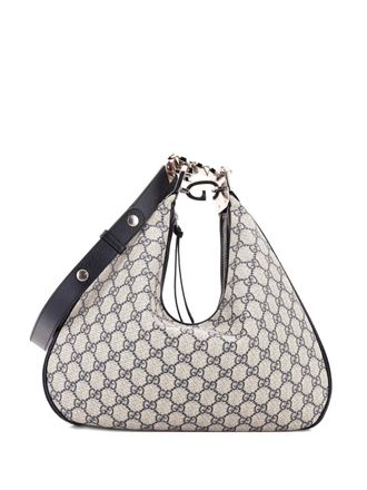 Gucci Attache Shoulder Bag GG Coated Canvas Medium hobo bag - women - Fabric - One Size - Blue
