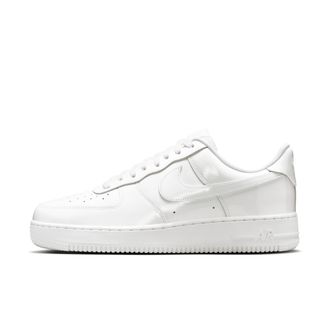 Nike Mens Air Force 1 0 Premium Patent Leather Shoes in White | IV2857-100