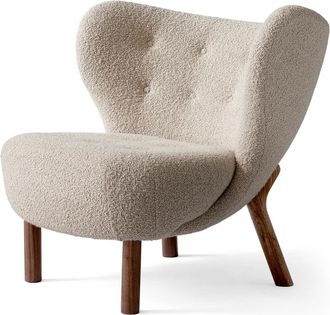 &tradition Little Petra VB1 Lounge Chair, Walnuss / Karakorum 003