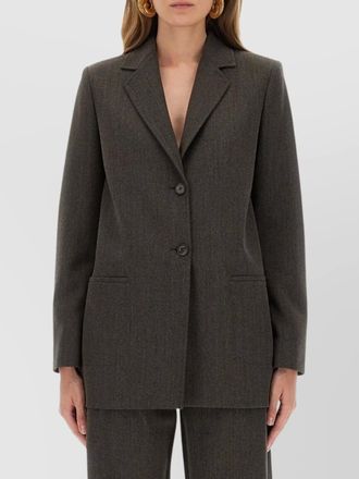 Moschino longline jacket with front pockets and notched lapels