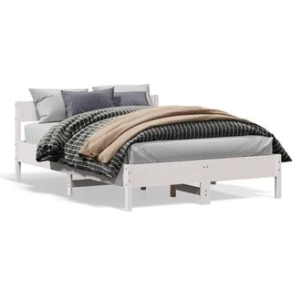 Berkfield Home Bed Frame without Mattress White 140x200 cm Solid Wood Pine