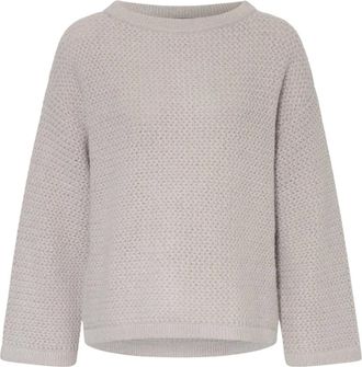 Windsor Jersey de punto con cuello redondo - Knitwear - Mujer - Gris - XS