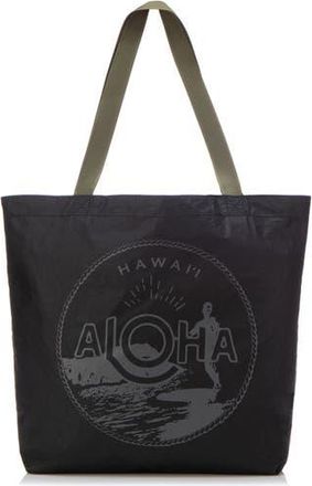Aloha Collection Waikiki Seal Reversible Tote Bag in Charcoal/Black at Nordstrom Rack
