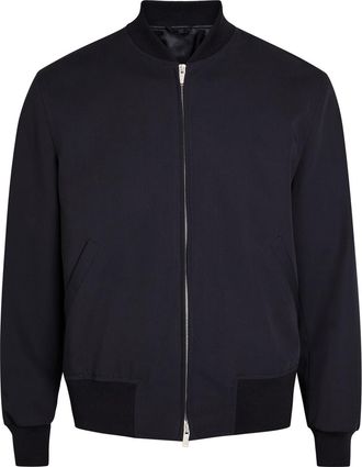 Lardini Wool Bomber Jacket - Navy - 52 (UK42 / XL)
