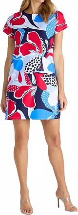 Jude Connally Ella Mini Dress In Mod Garden Navy