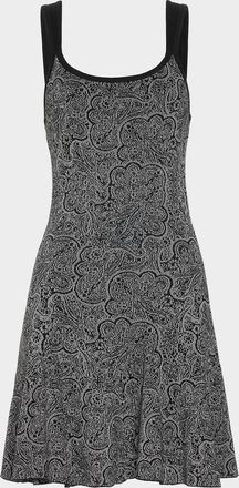 Ramy Brook Lidia Sleeveless Metallic Sweater Mini Dress