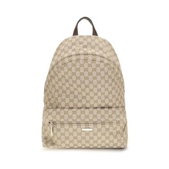 Gucci Mochila de Lona GG Supreme - Bags - Hombre - Beige - ONE SIZE