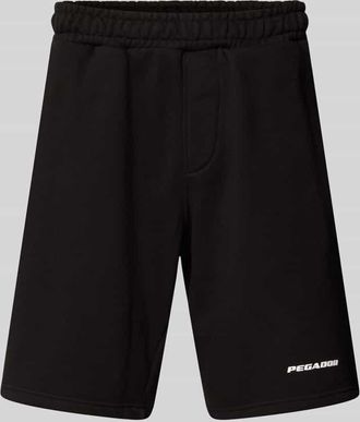 Pegador Sweatshorts mit elastischem Bund in Black, Gr&ouml;&szlig;e L
