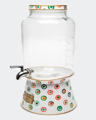 MacKenzie-Childs Lunares Galvanized Beverage Dispenser