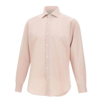 Eleventy Casual Shirts, male, Pink, Size: 2XL Piqu&eacute; Cotton Shirt