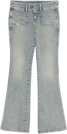 Diesel Blue Flared High Rise Jeans