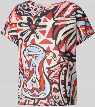 Christian Berg Loose Fit Hemdbluse aus reinem Leinen in Dunkelrot, Gr&ouml;&szlig;e 34