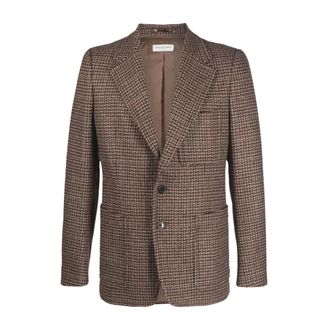 Dries Van Noten Heren, Jassen, Bruin, Maat: M Wol