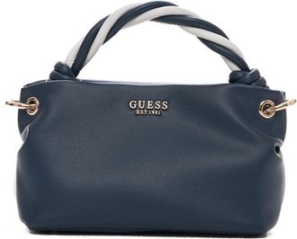 Guess Gevlochten handvat schoudertas met logo - Dames - Handtassen - Blauw - ONE Size - Tassen