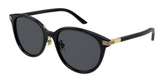 Gucci GG1452SK Asian Fit 001 Womens Sunglasses Black Size 55