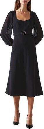 L.k. Bennett Perdy Long Sleeve Dress in Black at Nordstrom Rack, Size 6 Us / 10 Uk