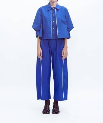 Love Birds Flux Shirt In Cerulean Blue