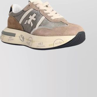 Premiata leather low-top sneakers