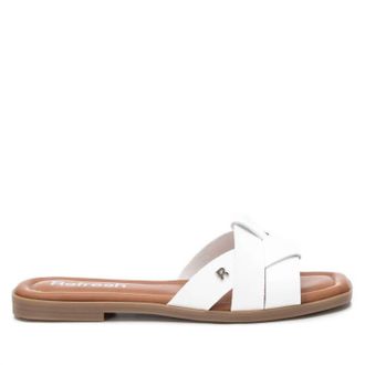Xti Womens Flat Sandals In White