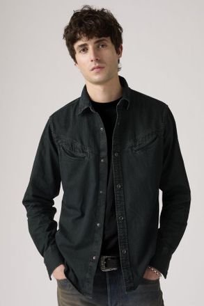 Levi's Camicia western Smiley - Uomo - M - Nero / Caridad Washed Black