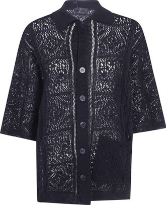 Yohji Yamamoto Open Collar Knit Shirt