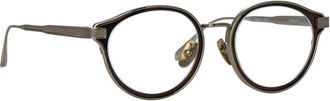 Linda Farrow Lfl 1514 Optisch Montuur - unisex - Brillen - Grijs - 49 MM - Accessoires
