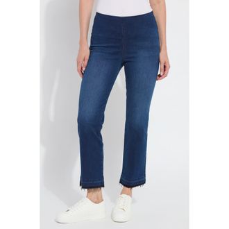 Lyss&eacute; Ankle Baby Boot Premium Denim Jeans in Indigo Black at Nordstrom Rack, Size X-Small