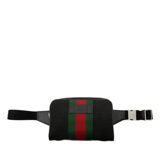 Gucci Pre-owned Gucci Canvas Techno Web Belt Bag Ladies BF8V32B48W14DJV3