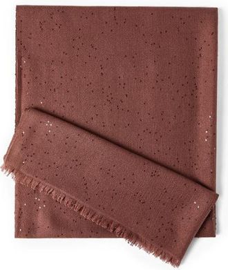 Brunello Cucinelli Cashmere and silk Diamond yarn scarf in Bordeaux at Nordstrom