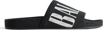 Balenciaga Logo Pool Slide Sandals, Brand Size 43 ( US Size 10 )