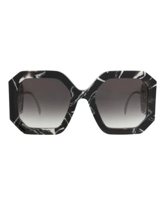 Philipp Plein Square-Frame Metal Sunglasses