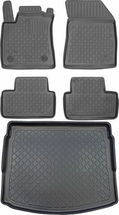 OEM Juego De Alfombrillas Para Renault Megane Iv Kombi Desde Septiembre De 2016: Alfombrilla Para Coche + Alfombrilla Para Maletero