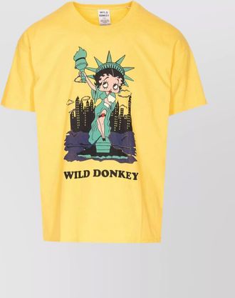 Wild Donkey printed cotton t-shirt