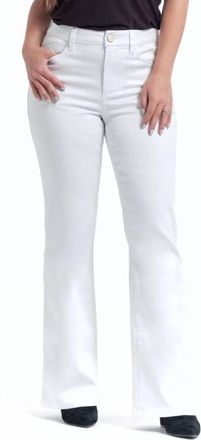 1822 Denim Mid Rise Better Butter Slim Bootcut Jeans In White