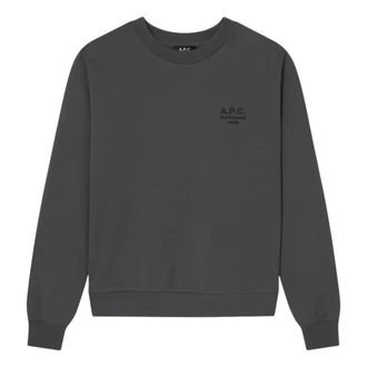 A.P.C. Sweatshirts, male, Gray, Size: L Sweat Standard Rue Madame Gots