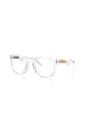 Oakley 50mm Round optical glasses in Transparent White at Nordstrom
