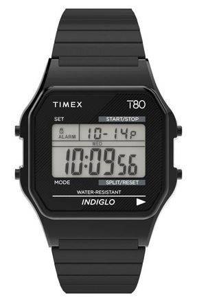 Timex T80 Digital Bracelet Watch, 34mm in Black at Nordstrom