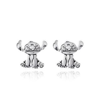 Disney Silver Plated Stitch Stud Earrings at Nordstrom