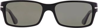 Persol Polarized Green Rectangular Mens Sunglasses PO2803S 95/58 58