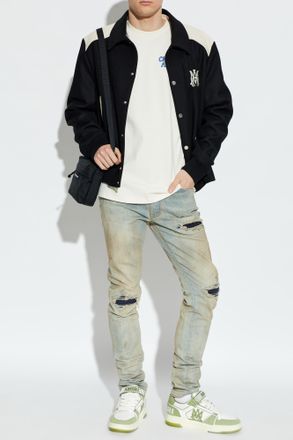 Amiri T-shirt With Logo, Mens, Beige