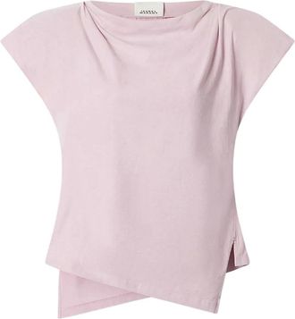 Isabel Marant T-shirt drappeggiata Sebani - Rosa