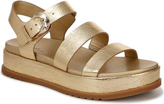 Naturalizer Zizi Platform Sandal in Dark Gold at Nordstrom, Size 8.5