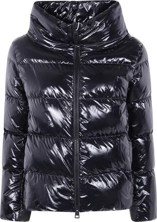 Herno Cappa in Gloss Jas - Dames - Gewatteerde jassen - Zwart - XS - Jassen