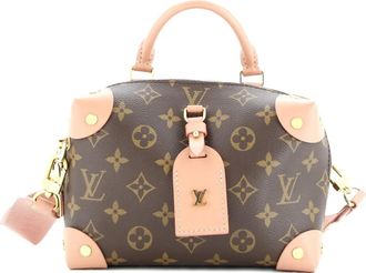 Louis Vuitton Petite Malle Souple Handbag Monogram Canvas shoulder bag - Bruin