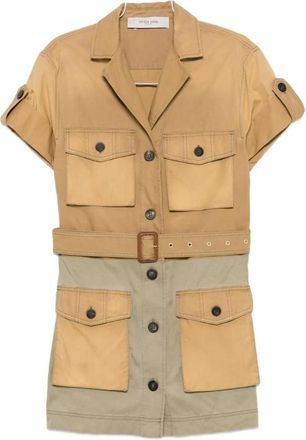 Golden Goose Pamela Saharian Geklede Jurk - Dames - Shirt Kleedjes - Veelkleurig - S - Katoen - Kleedjes