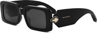 Bulgari Serpenti Forever Zonnebril - Dames - Zonnebrillen - Zwart - 53 MM - Accessoires